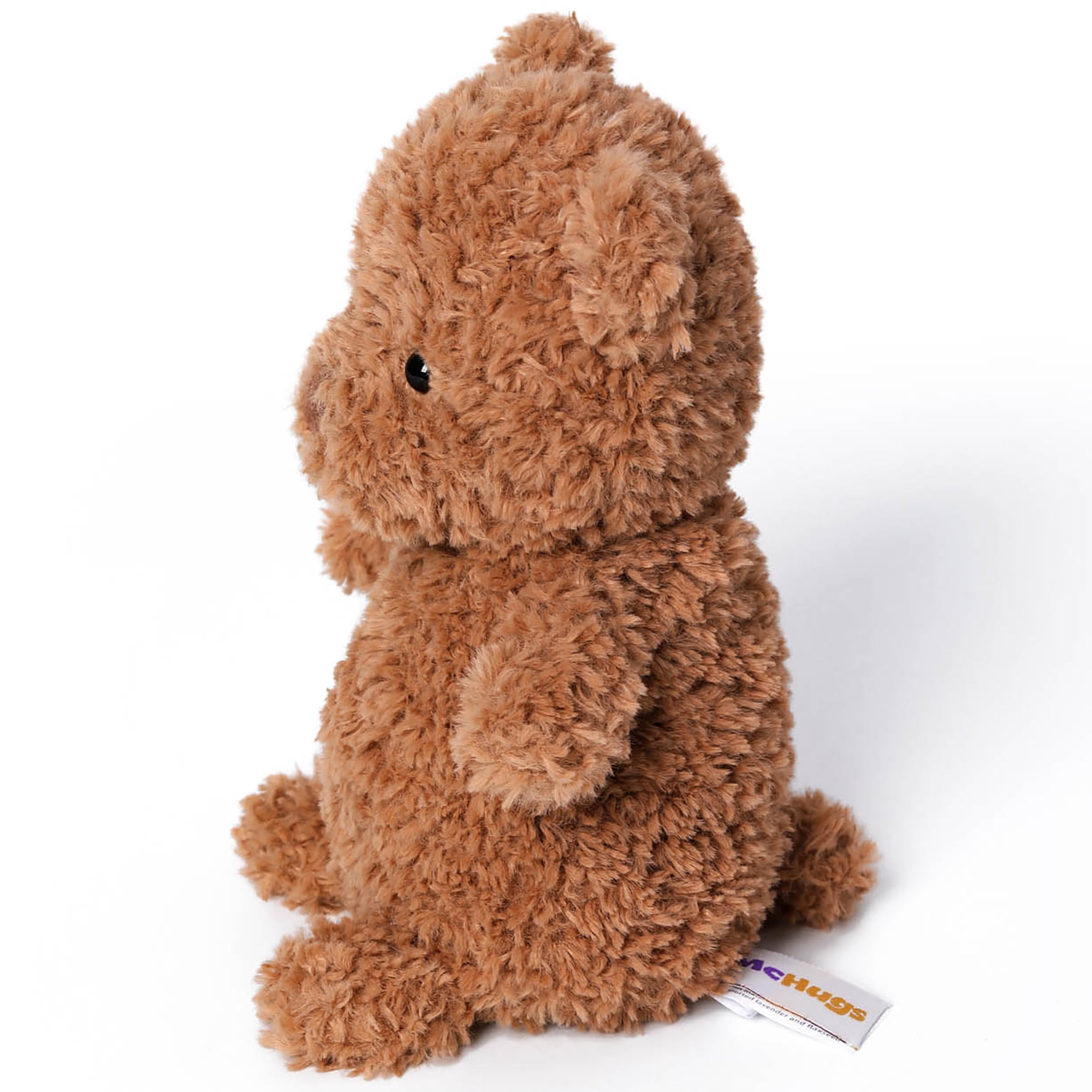 McHugs: Kindergarten Series - Swiss Roll Bear - 7" Brown Stuffed Animal Plush, Soft Weighted Cuddle Toy, Cozy Comfort Play Companion, Baby-Toddler-Kid