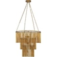 thumbnail image 3 of Gold Leaf Mantra Chandelier, 3 of 5