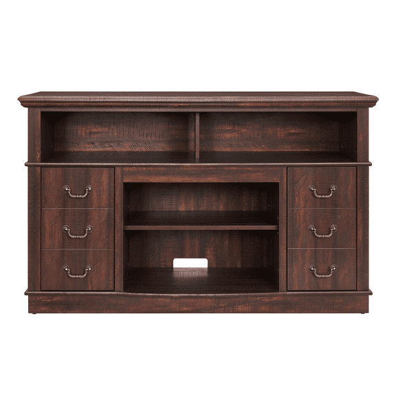 Retro TV Stand with Storage for TVs up to 65", Mid Century Modern TV Stand & Entertainment Center with Shelf, TV Stand for Media, TV Console Table for Living Room Espresso 60"W*15.75"D*34.25"H