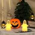 thumbnail image 6 of Diceymbol Mini Ghost Lantern for Halloween Small 4.25" Light-Up Decor, Friendly & Playful Spooky Lamp for Home or Party, 6 of 6