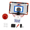 thumbnail image 3 of Aro de baloncesto,Aro de baloncesto de pared para niños,Aro de baloncesto plegable para puerta de habitación,Juguete de baloncesto con de baloncesto,Mini aro para colgar sobre, 3 of 8