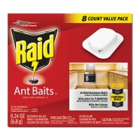Raid-1PK Ant Baits  0.24 Oz  8/Box  12 Boxes/Carton