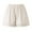 White, variant on Ohufall Lounge Pj Shorts for Women Plus Size Summer Cool Breathable Ice Silk Wide Leg Pajama Short Fashion Solid Lace High Waist Home Sleepwear Bottoms