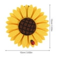 thumbnail image 2 of Moluckfu 2Ud Clip Para En Forma De Girasol En Color Amarillo, 2 of 6