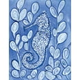 thumbnail image 2 of Ebert, Roey 26x32 White Modern Wood Framed Museum Art Print Titled - Whimsical Seahorse, 2 of 4