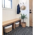 thumbnail image 3 of Set of Two White and Natural Jute Rope Cubby Baskets, 3 of 3