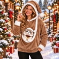 thumbnail image 2 of Cat & Dog Hoodie with Pouch Kangaroo Pockets Sweatshirt Pet Carrier Hoodies Pet Carrier Pullover, 2 of 4