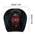 thumbnail image 3 of sruoe Halloween 2PCS Spooky Printed Car Headrest Cover, Halloween Elastic Auto Head Rest Protector Sleeve, Halloween Car Accessories for Car Interior, Road Trip, Holiday Prank, 3 of 7