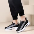 thumbnail image 5 of NOKIO Men's Fashion Sneakers Lightweight Breathable Knit Walking Shoes with Soft Insole and Durab𝗅e Sole, Versatile 𝖫a𝖼e Up Casual Running Shoes for Gym Training Workout, Daily Sport Wear, 5 of 8