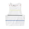 thumbnail image 2 of Elvqul Under $10 Tank Tops for Women Yoga Gym Pullover Stripe Print Round Neck Ladies Sleeveless Basic White Tops, 2 of 5
