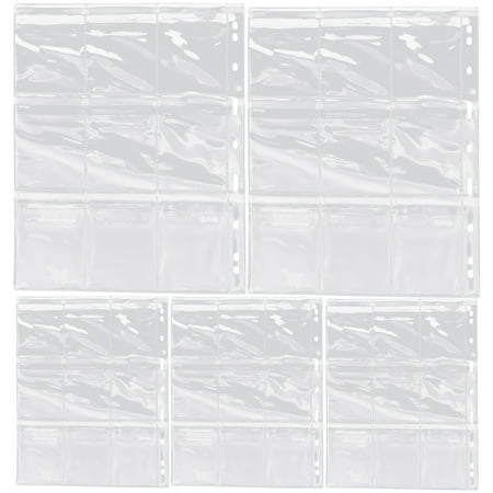 

5pcs Coin Collection Sheets Coin Collection Pages 9 Hole Coin Binder Coin Collection Binder