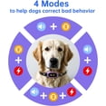 thumbnail image 3 of Collar antiladridos recargable para perros grandes, resistente al agua IP67 con sensibilidad ajustable para perros medianos y pequeños (negro mate)., 3 of 15