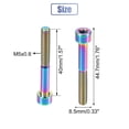 thumbnail image 4 of Unique Bargains Multicolor Universal M5x40 Bicycle Seatpost Screw Seat Tube Round Head Screw Bike Bicycle Accessory, 4 of 6