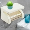 thumbnail image 1 of Waterproof Toilet Paper Holder Tissue Roll Stand Box with Shelf Rack Bathroom, 1 of 5