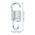 thumbnail image 2 of Chaise Hamac Balançoire de Porche Suspendue Ressort en Acier Inoxydable Robuste Hamac Balançoire Crochets Pivotants Doubles (7mm), 2 of 7