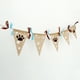 thumbnail image 4 of EeaseMX Banderines de arpillera con diseño de huellas de perro de lino, suministros decorativos para fiestas de mascotas, banderines de arpillera, color azul, 4 of 8
