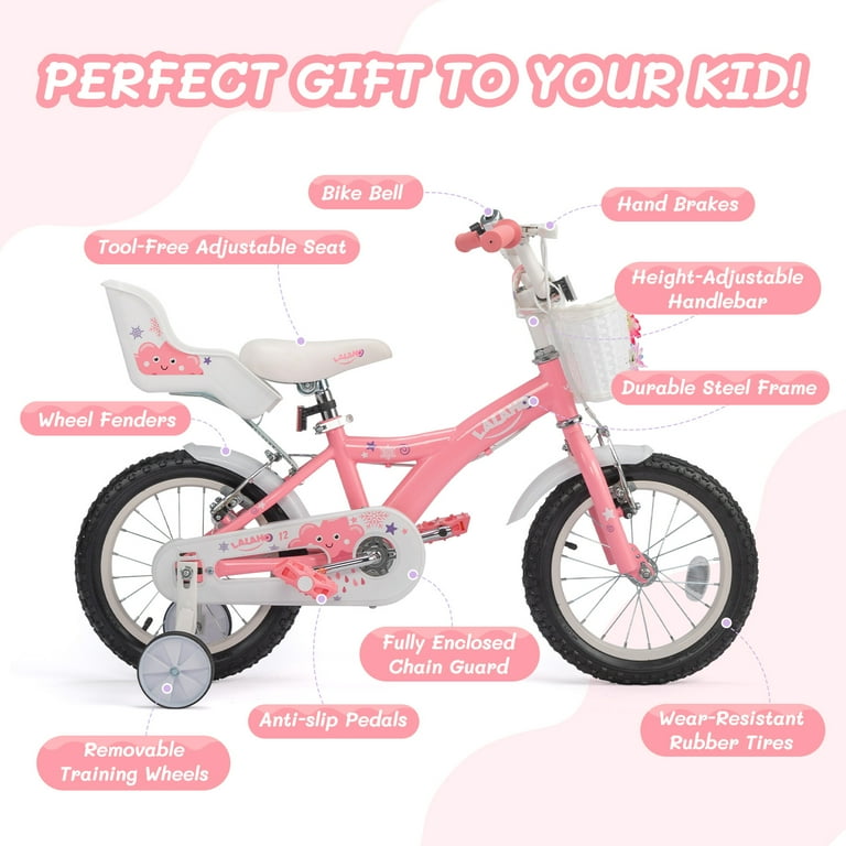 Ktaxon Bike, 12 Inch Bicycle with Training Wheels, Easy to