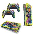 thumbnail image 5 of Psychedelic Zombie Skull Print PS5/PS5 Pro/PS5 Slim Digital Disc Skin Sticker For Console And Controller Skins, 5 of 7