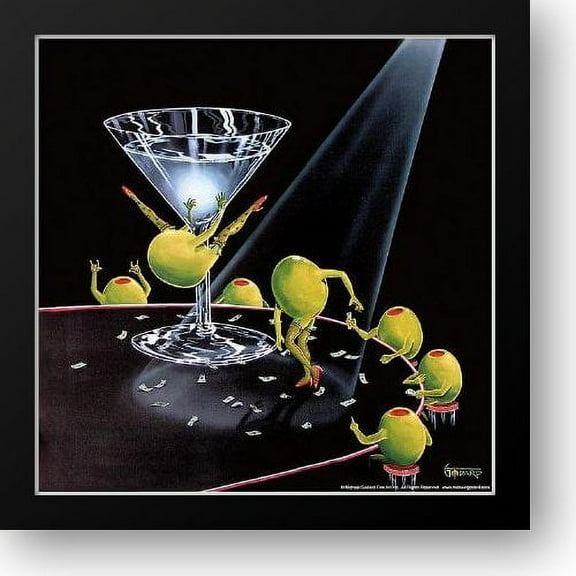 FrameToWall - Even Dirtier Martini 16x16 Framed Art Print by Godard, Michael