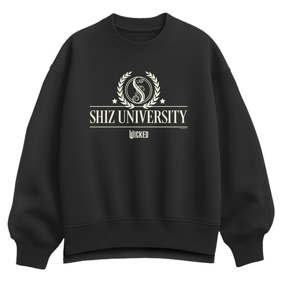 Wicked - Shiz University - Ladies Oversized Fleece Crew Sweatshirt