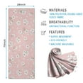 thumbnail image 2 of Pioneer Flower Floral Print Pattern Hot Yoga Mat Towel Non Slip for Hot Yoga - Quick-Drying Yoga Mat Cover with 4 Corner Pockets with Travel Bag - Hot Yoga Towel Non Slip 70"x26", 2 of 6