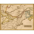 thumbnail image 2 of Vintage Maps 14x12 White Modern Wood Framed Museum Art Print Titled - Canada 1817, 2 of 4