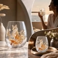 thumbnail image 5 of SLYNSHome Glass Cup with Nature-Inspired Designs Animals Themed, Large Capacity Stemless Tumbler for Everyday Beverages, Elegant Drinkware for Home and Gifting, 5 of 7