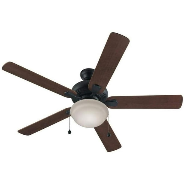 Harbor Breeze Caratuk River 52 In Bronze Indoor Downrod Mount Ceiling Fan With Light Kit This - Light Kits For Ceiling Fans Harbor Breeze