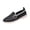 Black, variant on DeHolifer Women's Casual Leather Slip On Shoes,Vintage Comfortable Round Toe Soft Sole Buckle Dressy Trendy Flat Walking Loafers