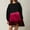 Red, variant on Free Shipping Sweatshirt Dresses For Women 2024 Tie Dye/Plaid/Striped Pleated Hem Pullover Tops Long Sleeve Crewneck Gradient Sweatshirt Dress