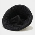 thumbnail image 4 of SikaFu New Flower Quilted Down Bucket Hat Women's Solid Color Autumn and Winter Cotton Warm Beanies Fashion Snow Basin Hat Wholesale, 4 of 6