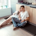 thumbnail image 3 of 2PCS Kitchen Rugs Cushioned Anti-Fatigue Non-Slip Waterproof Kitchen Mat Comfort Foam Standing Mat for Floor Office Sink Laundry (Chocolate), 3 of 14