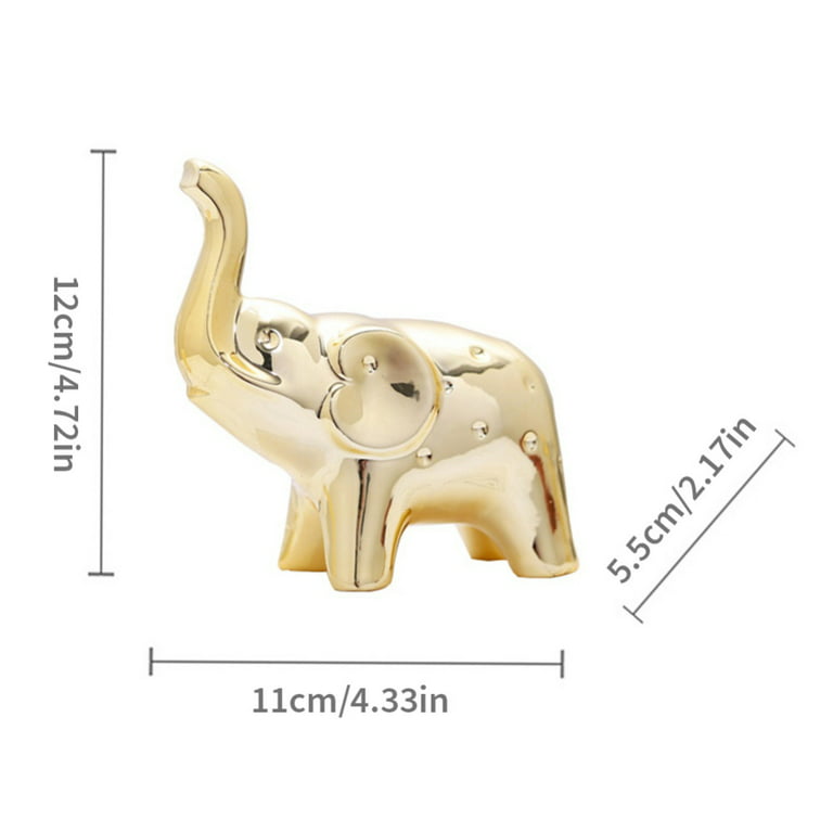 White Elephant Statue Figurines Home Decor,Good Luck Elephant Gifts for Mom  & Women,Elephant Decorations,Table Centerpiece