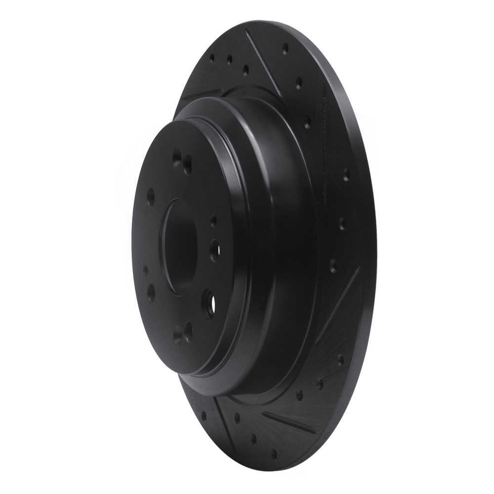 Dynamic Friction Company 633-59033R DFC Brake Rotor - Drilled And Slotted - Black