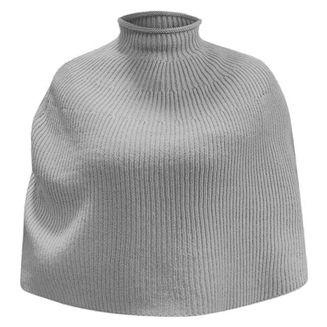 Catégorie de Produits Enveloppe Titre de Produit Femmes Automne et Hiver Mode Décontractée Cape Tricotée Col Roulé Châle Manteau Tricoté