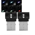 thumbnail image 1 of USB Car Ambient Lighting, Mini 7 Colors Button Control LED Modeling Interior Light for Cars, Laptops, USB Sockets, Night Lights and Extra USB Plugs De, 1 of 5