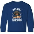 thumbnail image 3 of Inktastic Protected by a Dachshund Dog Long Sleeve Youth T-Shirt, 3 of 5
