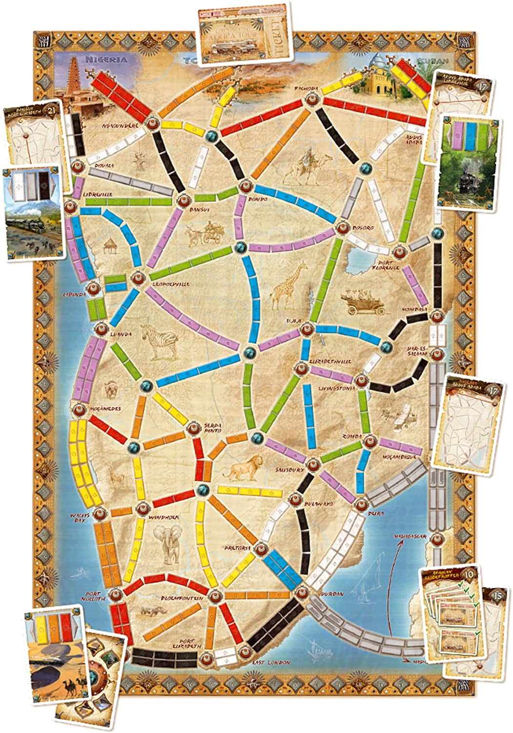 Buy Ticket to Ride Africa Expansion Board Game for Ages 8 and up, from Asmodee Online at Lowest Buy Ticket to Ride Africa Expansion Board Game for Ages 8 and up, from Asmodee Online at Lowest