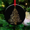 thumbnail image 6 of YOHAVEN 2023 Round Ceramic Christmas Tree Ornament Holiday Keepsake Bauble Decoration with Hanging String for Christmas Tree Mantel Shelf Party Christmas Decorations Gifts for Family Friends Adults, 6 of 7