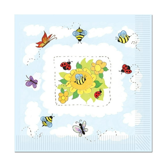 192 Pack Beistle Garden Luncheon Napkins