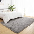 thumbnail image 7 of Softlife Stylish Soft Shaggy Velvet Carpet for Living Room/Bedroom, Fluffy Rugs,8' x 10',Gray, 7 of 7
