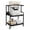 Black, variant on Costway 3-Tier Rolling Printer Stand with Adjustable Shelf, Lockable Wheels, Metal Frame Rustic Brown & Black