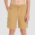 thumbnail image 2 of KPOPLK Boys Shorts Kids Athletic Shorts Teen Casual Summer Bermuda Shorts Drawstring Joggers with Pockets for 5-14Y Khaki 12-13 Years, 2 of 9