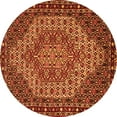 thumbnail image 1 of Ahgly Company Indoor Round Persian Orange Traditional Area Rugs, 8' Round, 1 of 1
