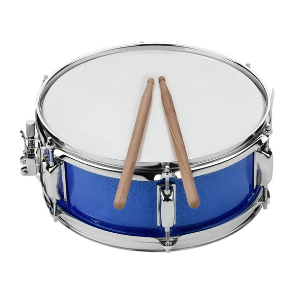QAYOZ 12inch Snare Drum Head with Drumsticks, Shoulder Strap, Drum Key for Student Band