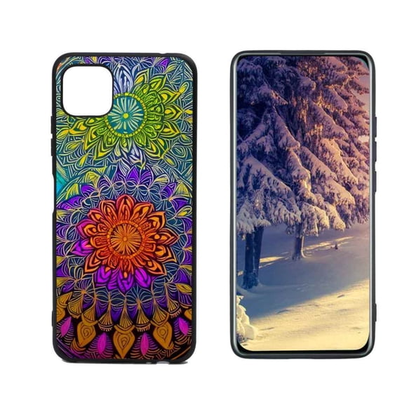 Colorful-Mandala-49 Phone Case, Degined for Boost Mobile Celero 5G Case Men Women, Flexible Silicone Shockproof Case for Boost Mobile Celero 5G