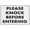 Warning Sign 1, variant on Please Knock Before Entering Warning Security Outdoor Sign - 8"x12", Reflective, Weatherproof - Home, Office, Clinic, Private Room