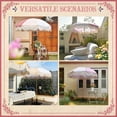 thumbnail image 4 of LAGarden 6 Ft Fringe Umbrella Replacement Canopy Top Cover Outdoor Patio Pink, 4 of 6