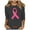 Dark Gray, variant on Jsaierl Breast Cancer Shirts Women Pink Ribbon Print Tees Funny 3/4 Sleeve Tops Dressy Casual Tunic Blouses Breast Cancer Awareness T-shirts