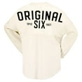 thumbnail image 3 of Women's Fanatics  Cream Montreal Canadiens Original Six Lace-Up Spirit Jersey Long Sleeve T-Shirt, 3 of 3